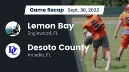 Recap: Lemon Bay  vs. Desoto County  2022