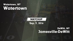 Matchup: Watertown vs. Jamesville-DeWitt  2016