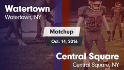 Matchup: Watertown vs. Central Square  2016