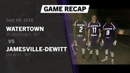 Recap: Watertown  vs. Jamesville-DeWitt  2016
