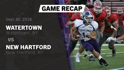 Recap: Watertown  vs. New Hartford  2016