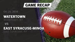 Recap: Watertown  vs. East Syracuse-Minoa  2016