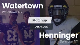 Matchup: Watertown vs. Henninger  2017