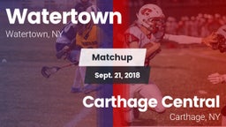 Matchup: Watertown vs. Carthage Central  2018