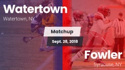 Matchup: Watertown vs. Fowler  2018