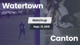 Matchup: Watertown vs. Canton 2019