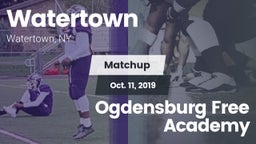 Matchup: Watertown vs. Ogdensburg Free Academy 2019