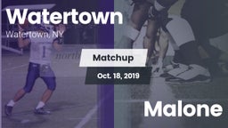 Matchup: Watertown vs. Malone 2019