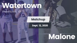 Matchup: Watertown vs. Malone 2020
