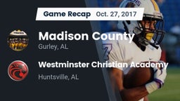 Recap: Madison County  vs. Westminster Christian Academy 2017