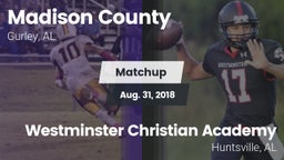 Matchup: Madison County vs. Westminster Christian Academy 2018