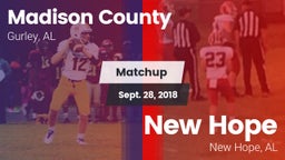 Matchup: Madison County vs. New Hope  2018