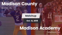 Matchup: Madison County vs. Madison Academy  2018