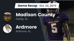 Recap: Madison County  vs. Ardmore  2019