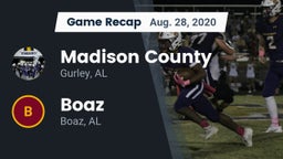 Recap: Madison County  vs. Boaz  2020