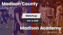 Matchup: Madison County vs. Madison Academy  2020