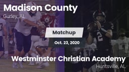 Matchup: Madison County vs. Westminster Christian Academy 2020