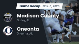 Recap: Madison County  vs. Oneonta  2020