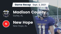 Recap: Madison County  vs. New Hope  2021