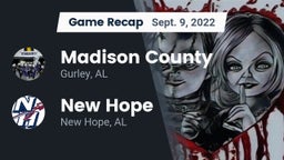 Recap: Madison County  vs. New Hope  2022