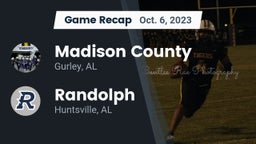Recap: Madison County  vs. Randolph  2023