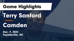 Terry Sanford  vs Camden  Game Highlights - Dec. 9, 2023