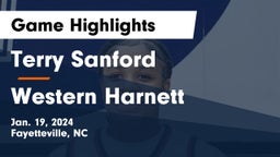 Terry Sanford  vs Western Harnett  Game Highlights - Jan. 19, 2024