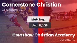 Matchup: Cornerstone Christia vs. Crenshaw Christian Academy  2018