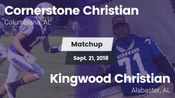 Matchup: Cornerstone Christia vs. Kingwood Christian  2018