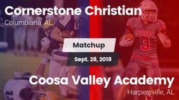 Matchup: Cornerstone Christia vs. Coosa Valley Academy  2018