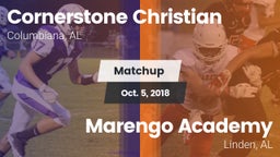 Matchup: Cornerstone Christia vs. Marengo Academy  2018