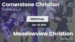 Matchup: Cornerstone Christia vs. Meadowview Christian  2018