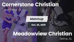 Matchup: Cornerstone Christia vs. Meadowview Christian  2019