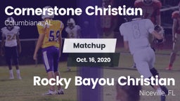 Matchup: Cornerstone Christia vs. Rocky Bayou Christian  2020