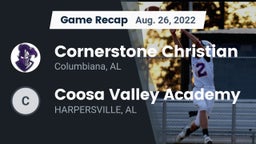 Recap: Cornerstone Christian  vs. Coosa Valley Academy 2022