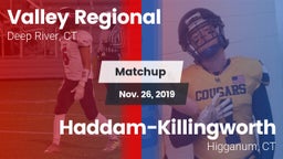 Matchup: Valley Regional/Old  vs. Haddam-Killingworth  2019