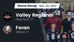 Recap: Valley Regional  vs. Foran  2022