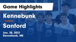 Kennebunk  vs Sanford  Game Highlights - Jan. 20, 2023