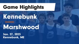 Kennebunk  vs Marshwood  Game Highlights - Jan. 27, 2023