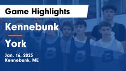 Kennebunk  vs York  Game Highlights - Jan. 16, 2023