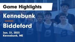 Kennebunk  vs Biddeford  Game Highlights - Jan. 31, 2023
