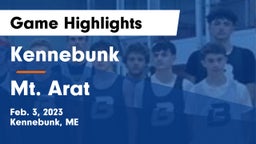 Kennebunk  vs Mt. Arat Game Highlights - Feb. 3, 2023