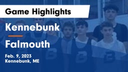 Kennebunk  vs Falmouth  Game Highlights - Feb. 9, 2023