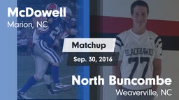 Matchup: McDowell vs. North Buncombe  2016