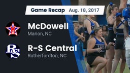 Recap: McDowell  vs. R-S Central  2017