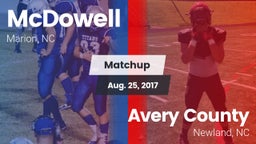 Matchup: McDowell vs. Avery County  2017