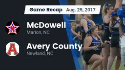 Recap: McDowell  vs. Avery County  2017