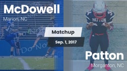 Matchup: McDowell vs. Patton  2017