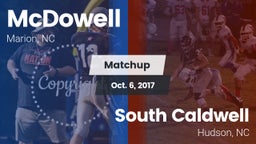 Matchup: McDowell High vs. South Caldwell  2017