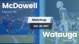 Matchup: McDowell High vs. Watauga  2017